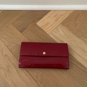 Louis Vuitton red wallet
